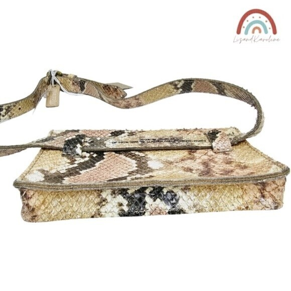 New! Madewell The Leather Belt Bag Snake Embossed Edition XS - Picture 7 of 14